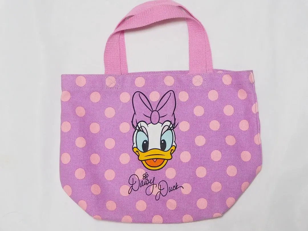 Thumbnail of Rare Tokyo Disney Daisy Duck Dot Pattern Tote Bag