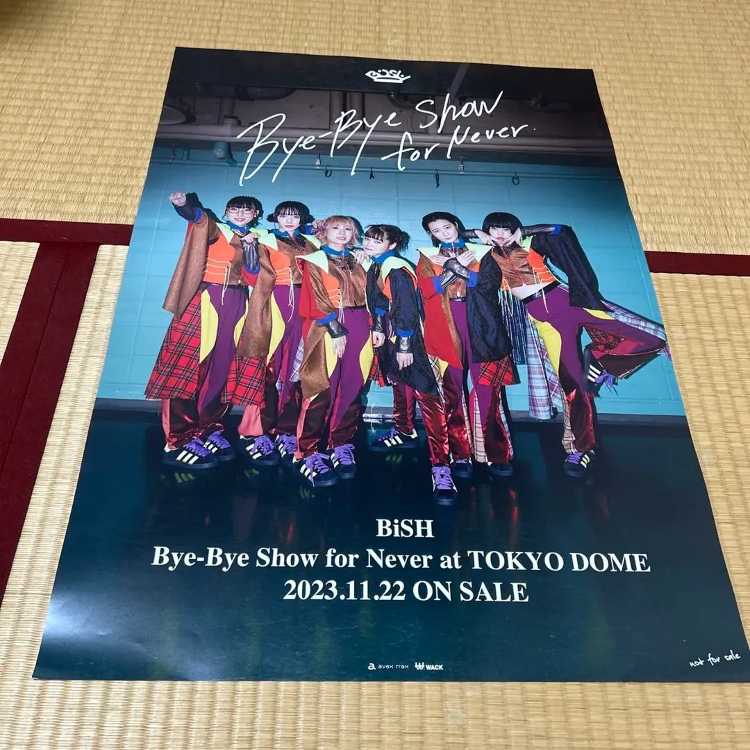 【直筆サイン入】BiSH Bye-Bye Show for Never ポスター BiSH - BiSH Bye-Bye Show for Never 非売品 販促用 ポスターの