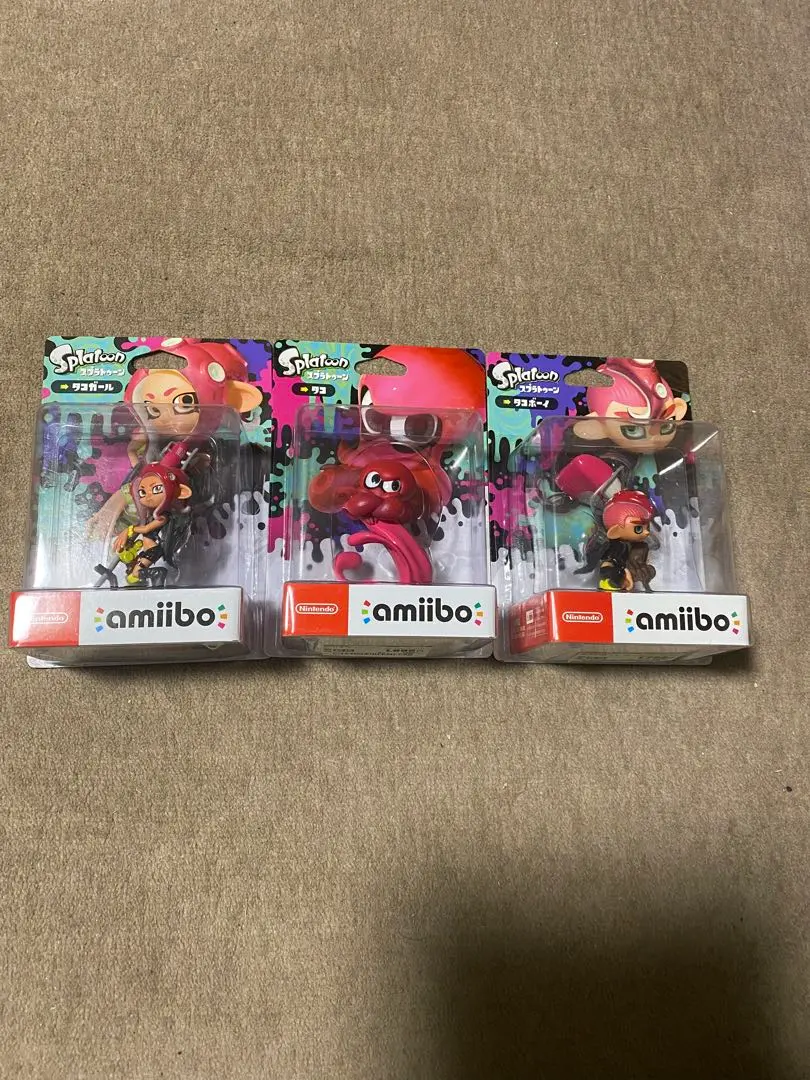 【新品未開封】amiibo スプラトゥーン　ガール　イカ　ボーイ　トリプルセット Amazon.co.jp: amiibo トリプルセット[ガール/イカ/ボーイ