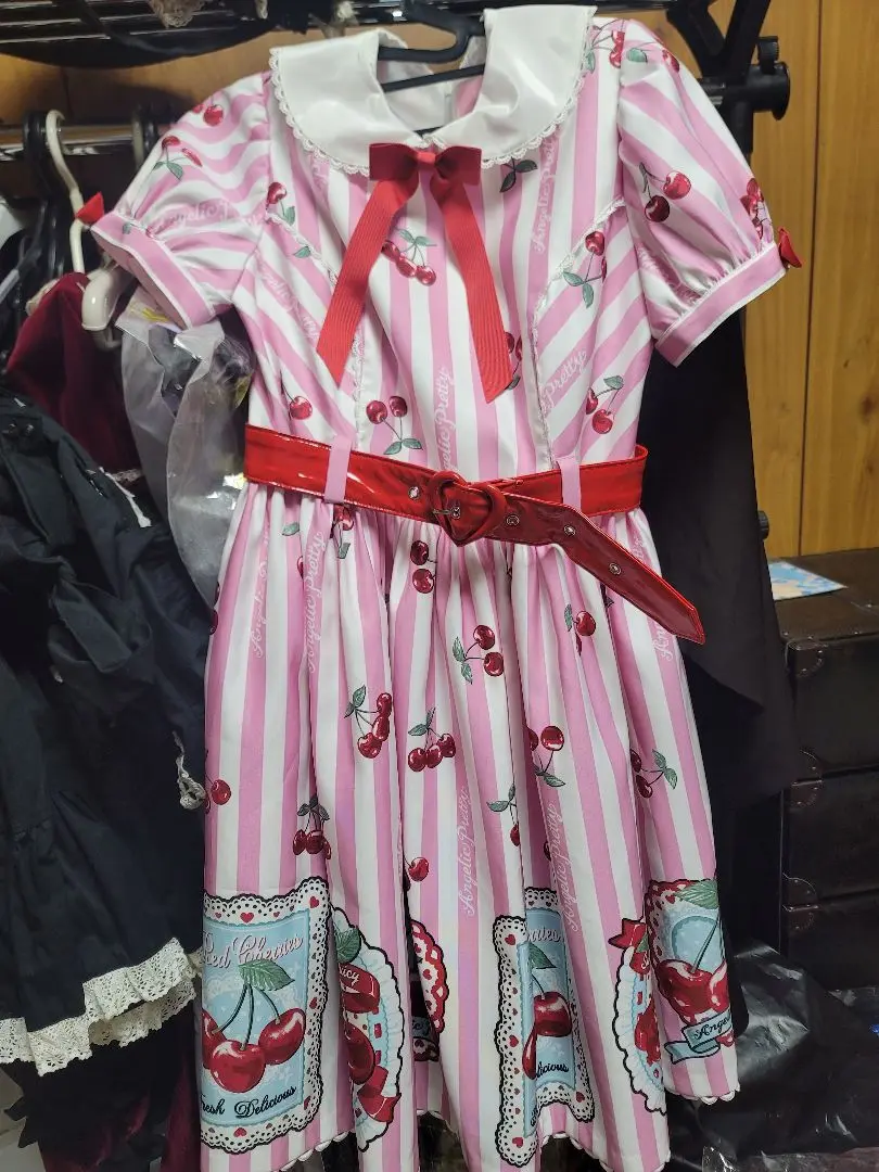 最終価格★アンジェリックプリティ　cherry stampJSKセット 2025年最新】angelic pretty cherry stampの人気アイテム - メルカリ