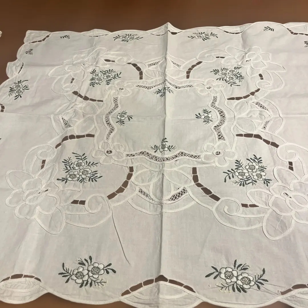 Thumbnail of Tablecloth with floral embroidery