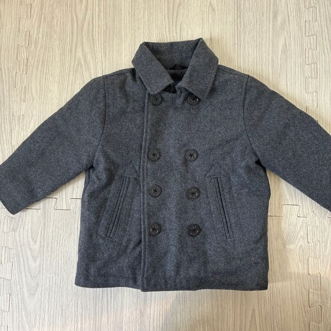 Thumbnail of babyGap Gray Double-Breasted Coat & White Duffle Coat Set