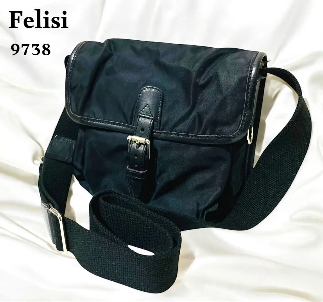 未使用✨Felisi フェリージ ショルダーバッグ ブラック メンズ