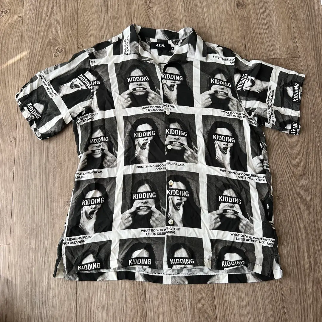 即完売　レア商品　アズール　MLB　LA　ショート丈　Tシャツ　出品迷い中♡ AZUL BY MOUSSY tシャツ フェイクレイヤードTシャツ メンズ