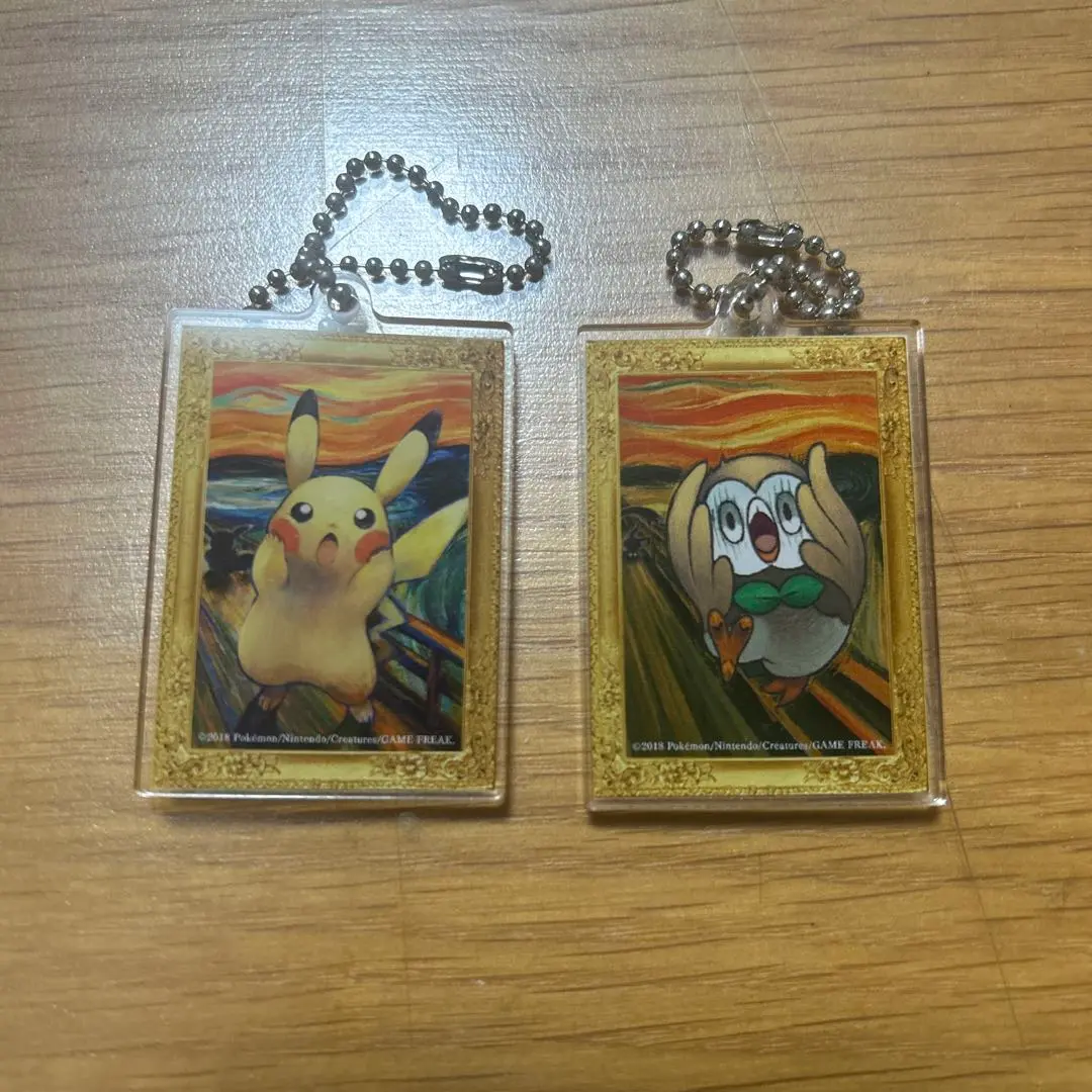 ポケモン　ムンクの叫び　コラボ　アクリルキーホルダー　セット ポケモン ムンクの叫び コラボ アクリルキーホルダー
