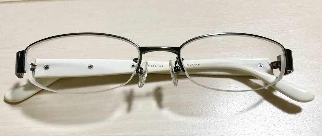 Thumbnail of GUCCI White Frame Glasses