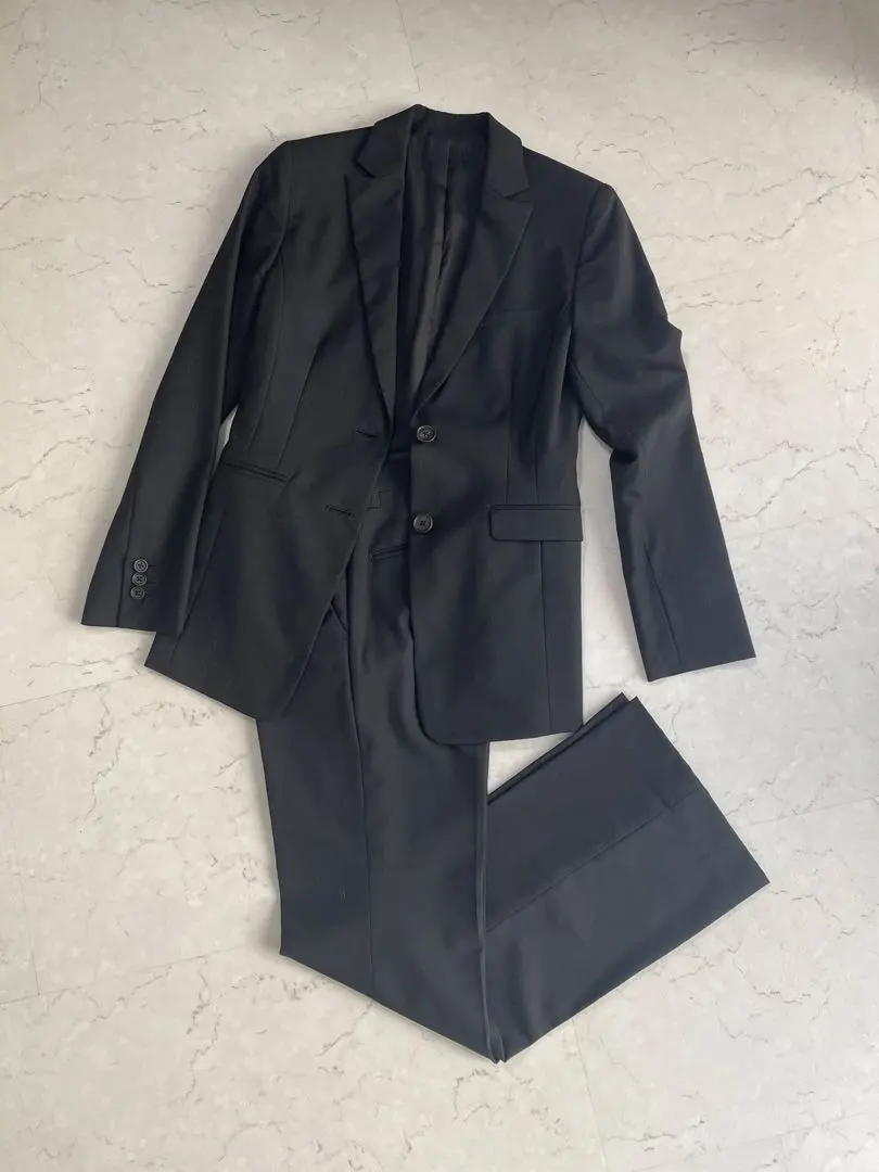 pinceau 羊毛華達呢套裝 黑色 求職 婚喪喜慶 禮服 的縮圖