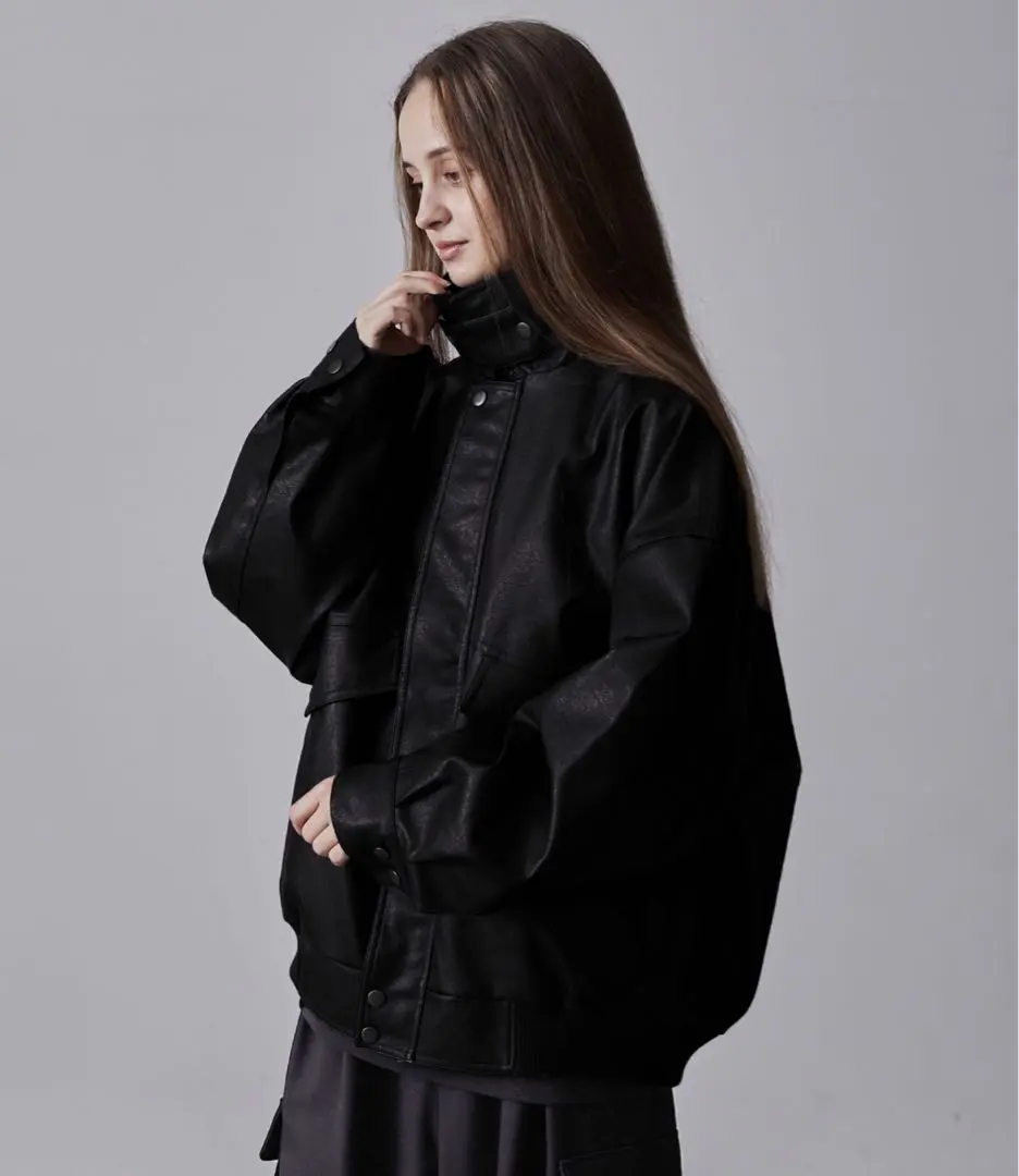 【CLEL】新品未使用　合皮 2wayライダースジャケット CLEL 革ジャン ライダース 「CLEL」2way Rider's Jacket/合皮