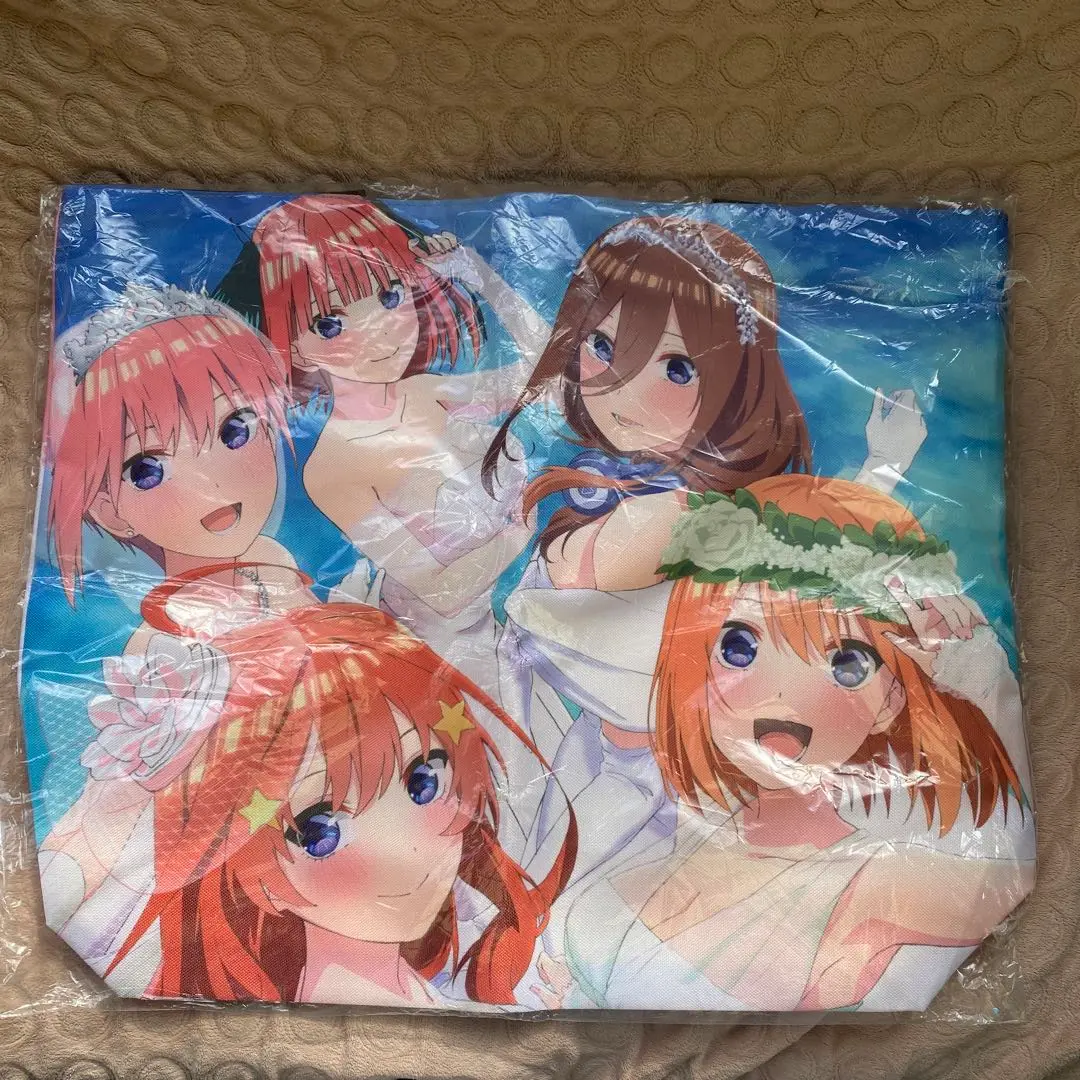 五等分の花嫁 新品未使用 黒トートバッグ ショルダーストラップ付き 五等分の花嫁 新品未使用 黒トートバッグ ショルダーストラップ付き