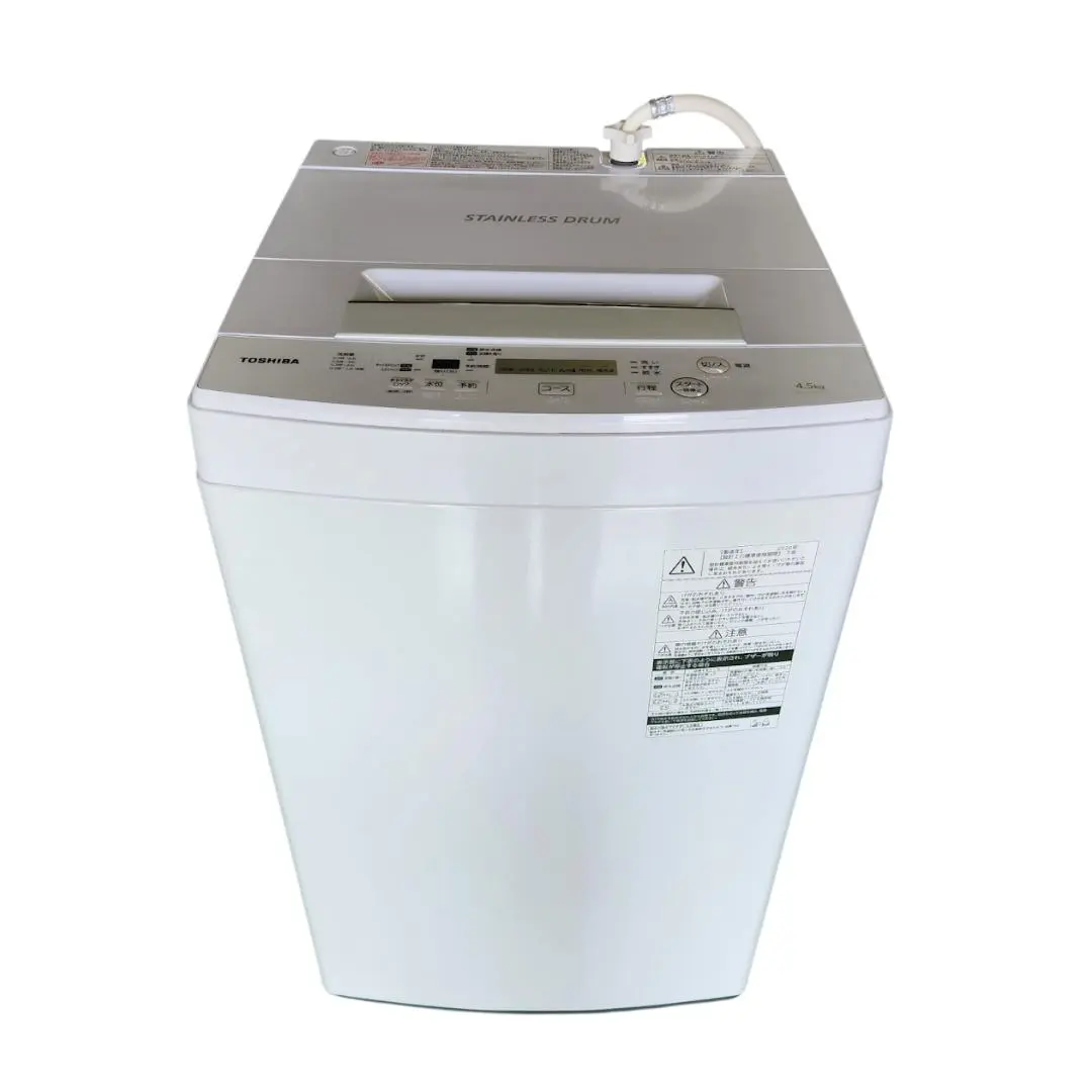 ［美品］TOSHIBA AW-45M7(W)　ホワイト  2019年製 2025年最新】洗濯機 TOSHIBA AW-45M7 4.5kg 2019年製の人気