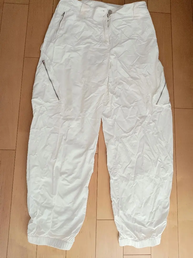 Thumbnail of White easy pants with zipper