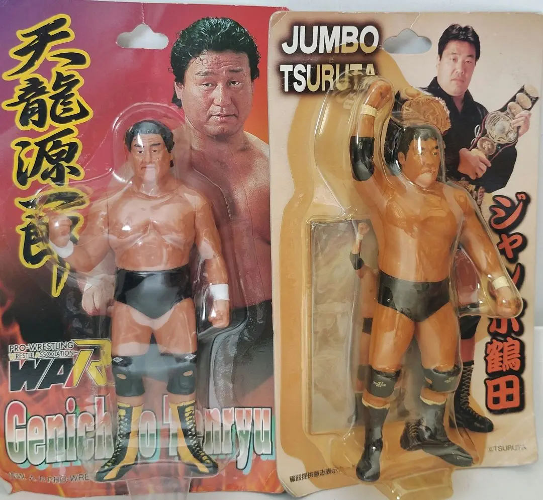 インター&UNベルト付き】ジャンボ鶴田&天龍源一郎 鶴龍コンビ