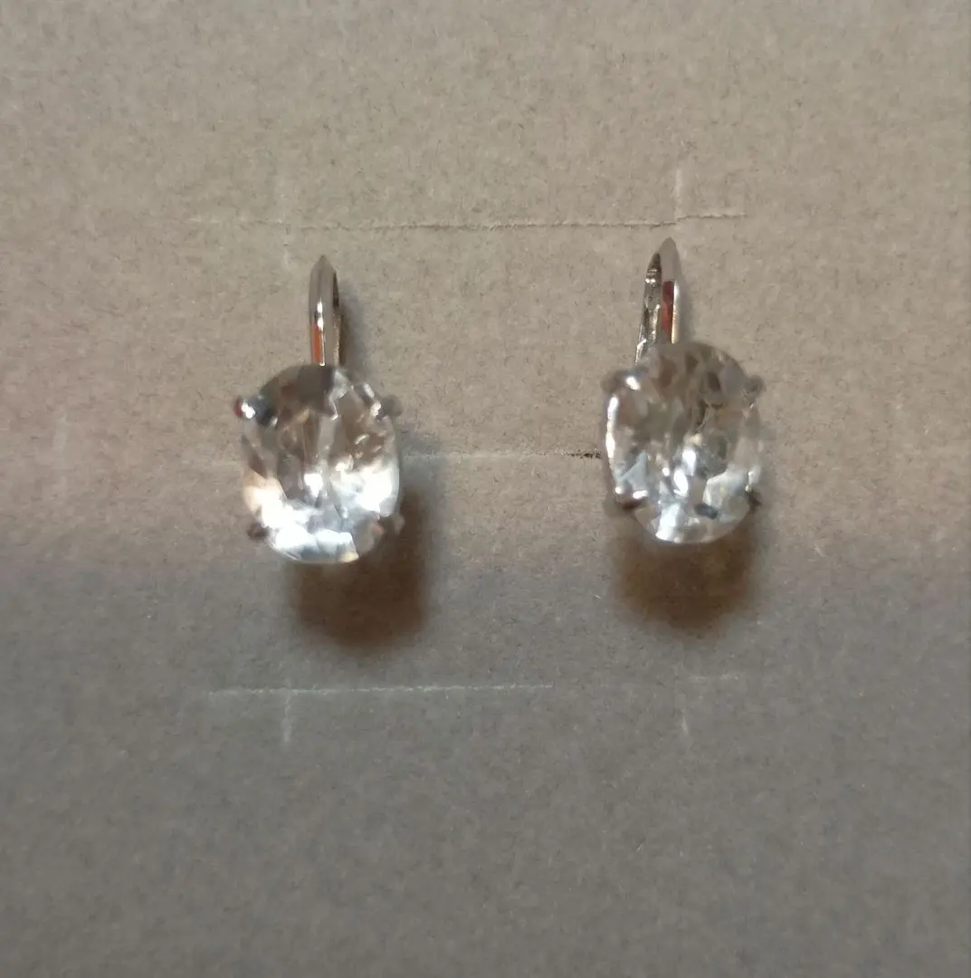 Thumbnail of Natural crystal earrings