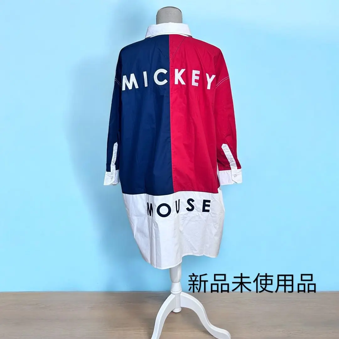 新品　MOUSSY×Mickey　スウェット　ワンピース MD BACKWARDS MM OVERSIZED プルオーバー（スウェット）｜Disney