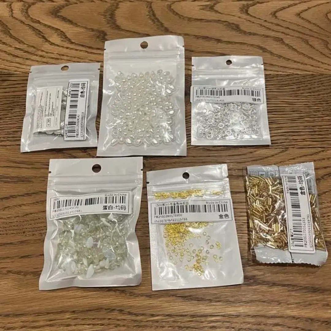 Thumbnail of 【New, Unused】SHEIN Parts Beads Bulk Sale Gold Silver Pearl