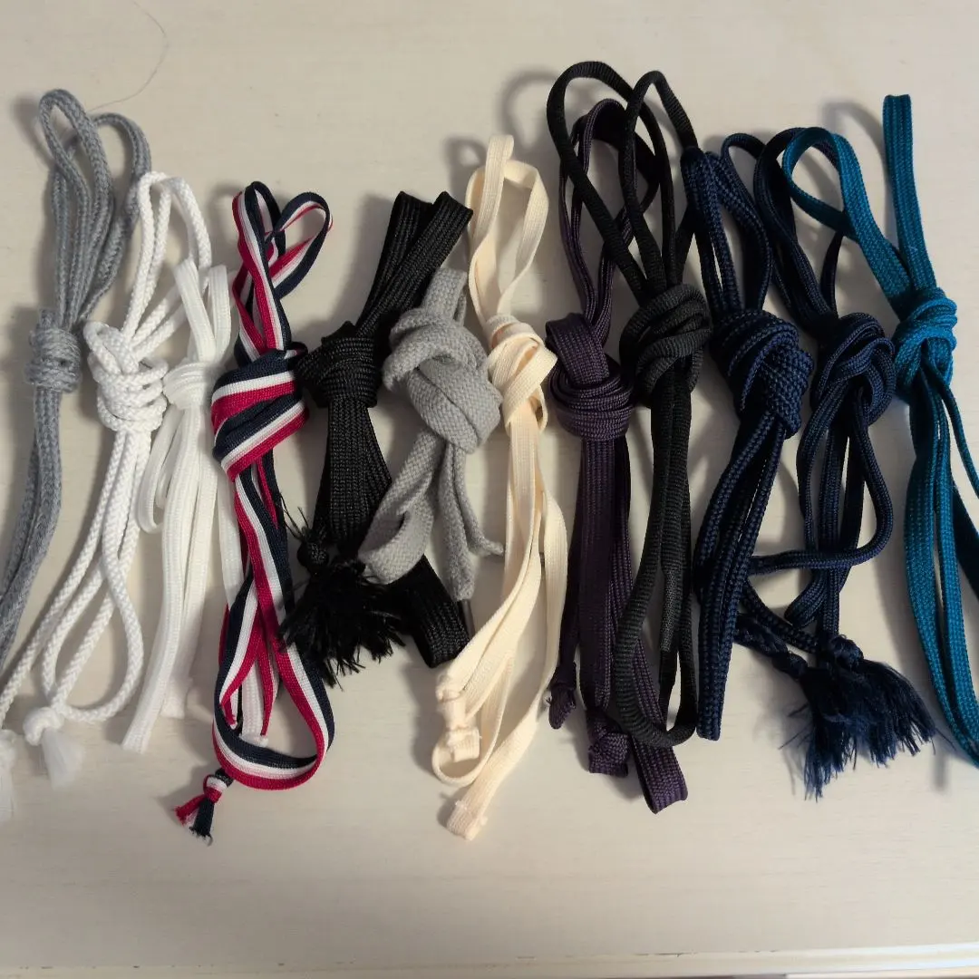 Thumbnail of Knotting Cord Set, 9 Colors, Various Materials, 12 Pieces