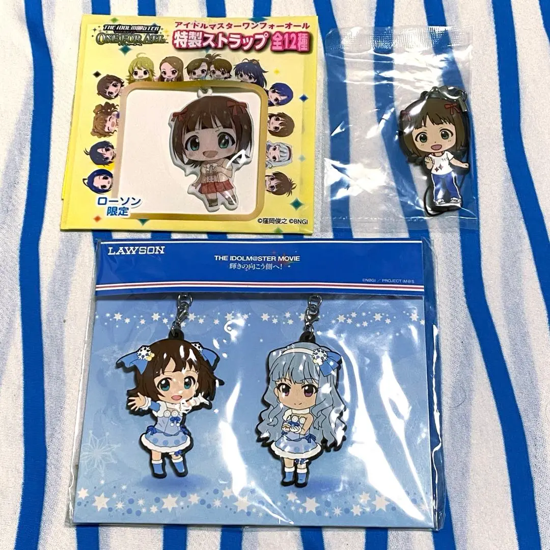 アイドルマスター ミリオンライブ 菊地真&萩原雪歩 ラバーストラップ 希少 菊地 真 ・ 萩原 雪歩 twin live “ はんげつであえたら ” 公式法被