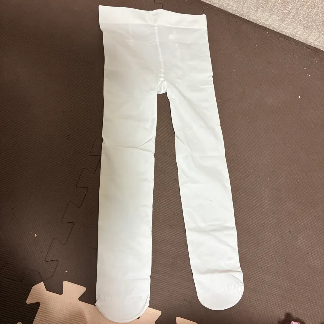 白色 兒童緊身褲 M 碼 的縮圖