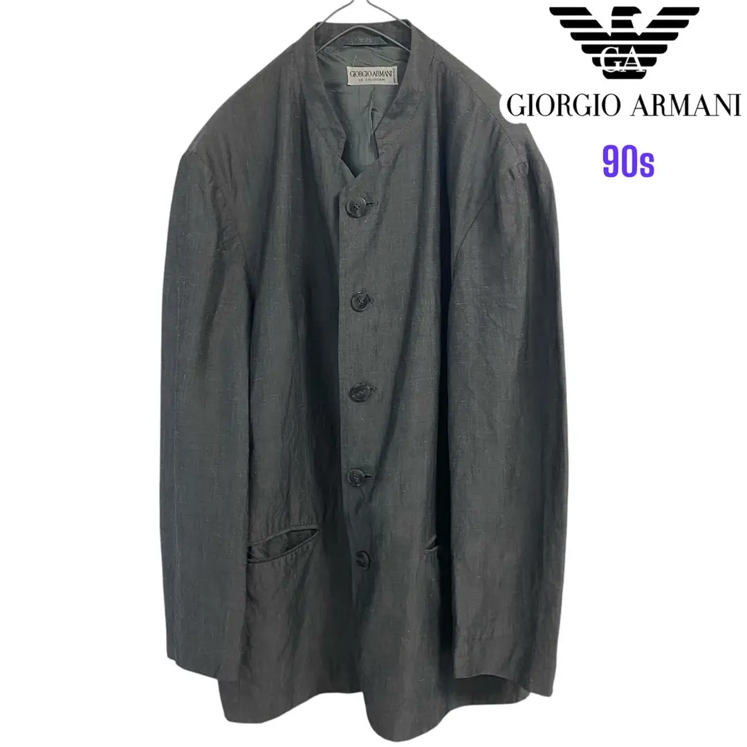【最終値下げ】Giorgio Armani ノーカラー ジャケット L グレー 2025年最新】Giorgio Armani ノーカラージャケットの人気