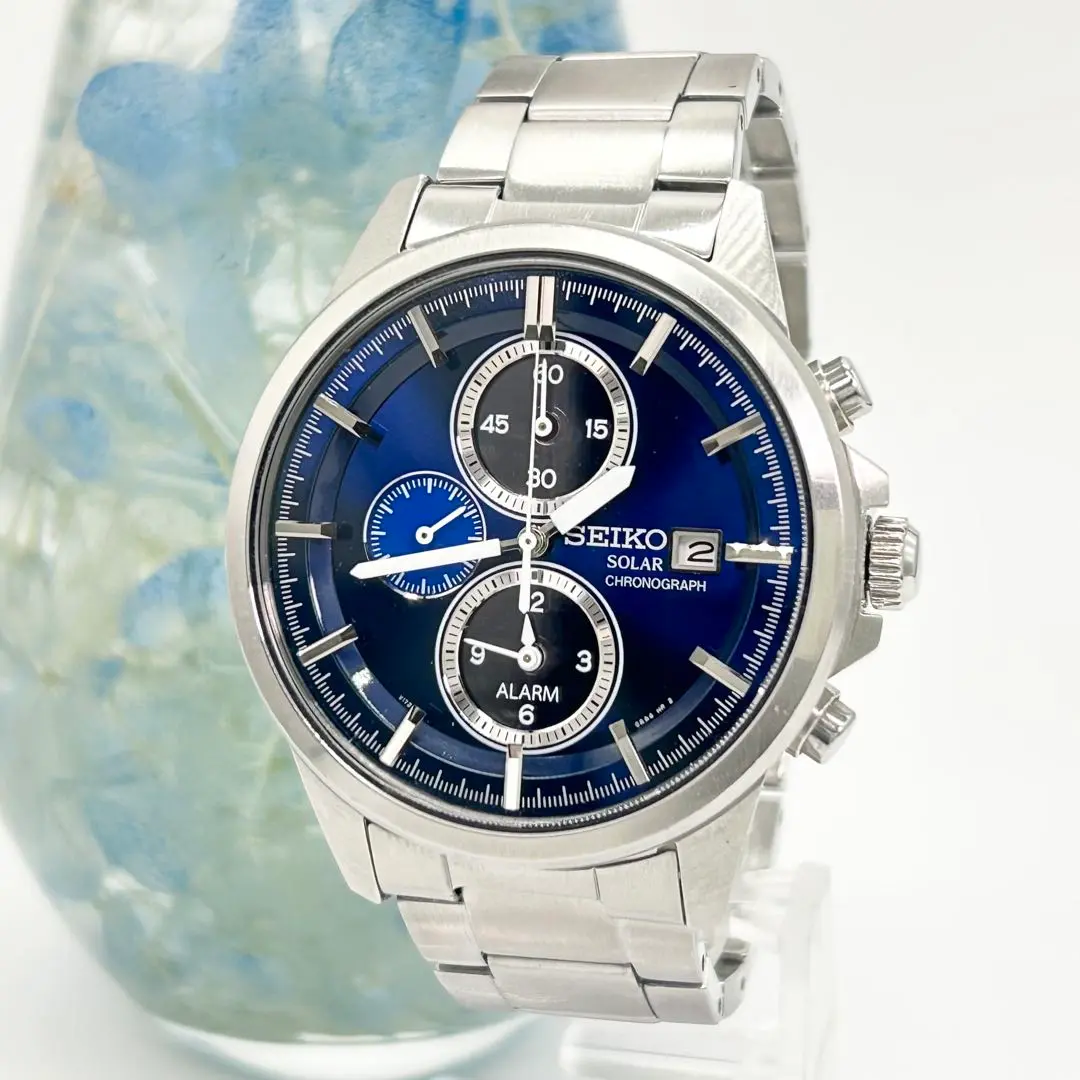 SEIKO ソーラーV172-0AA0 美品 Yahoo!オークション -「v172-0aa0」の落札相場・落札価格