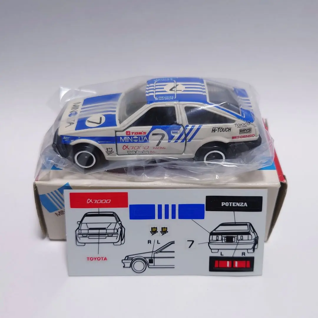 トミカMINOLTA AE86レビン未使用 グループＡ　iiADO特注　日本製 トミカMINOLTA AE86レビン未使用 グループA iiADO特注 日本製