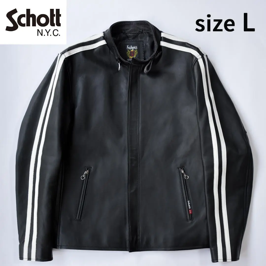 2XLサイズ/未使用級✨ショット シングルライダース クラシックレーサー 羊革 2025年最新】SCHOTT シングルライダース クラシックレーサーの