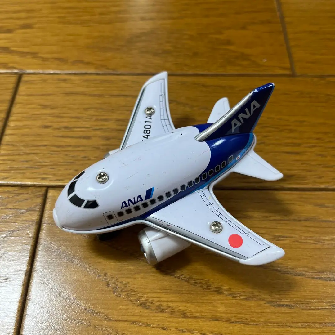 Thumbnail of ANA All Nippon Airways JA801A airplane pull-back toy
