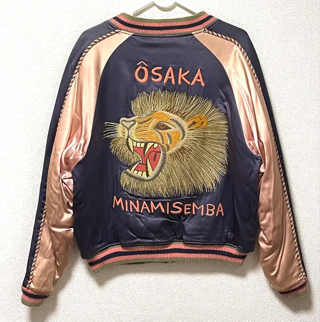 ラス1　新品未使用　2XL　EVISU　スカジャン　フェニックス　刺繍　ネイビー 2025年最新】EVISU メンズ スカジャンの人気アイテム - メルカリ