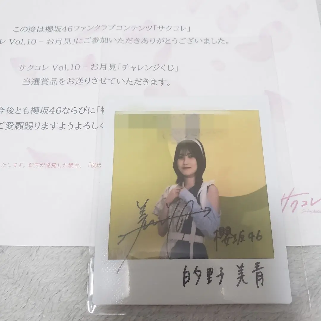的野美青　直筆サイン入りポスター 櫻坂46 的野美青 Addiction 直筆サイン入りポスター - メルカリ