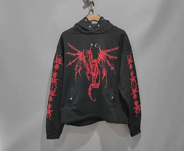 Thumbnail of THUG CLUB Dragon Stud Zip-up Hoodie