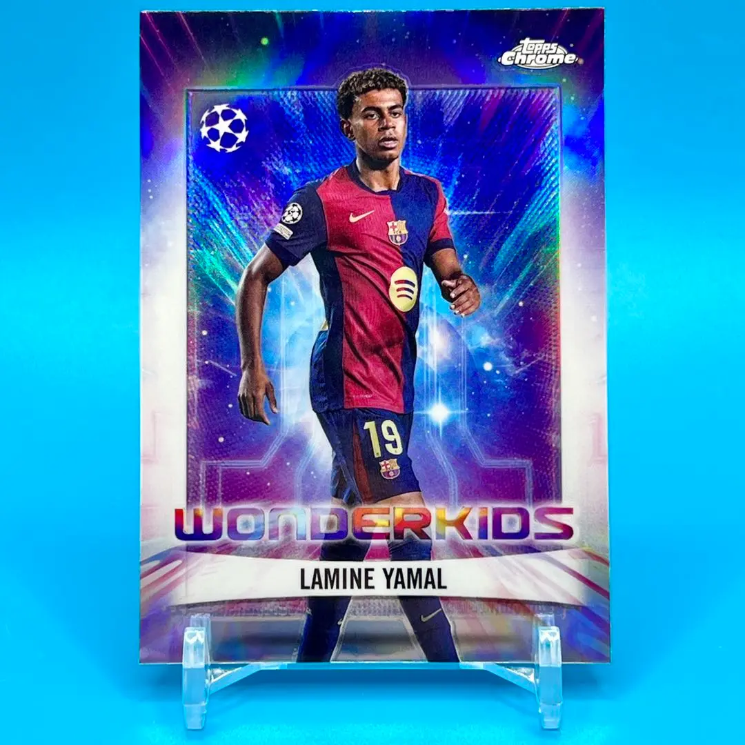 ラミン・ヤマル　topps ワンダーキッズ　50シリ Topps UEFA SOCCER ラミン・ヤマル ワンダーキッズカード - メルカリ