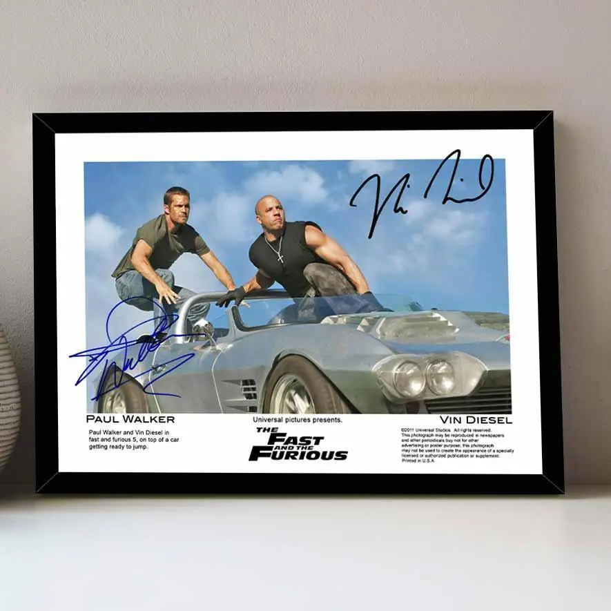 PAUL WALKER 直筆サイン入り写真 ポールウォーカー Paul Walker 直筆サイン大型写真 COA保証書付