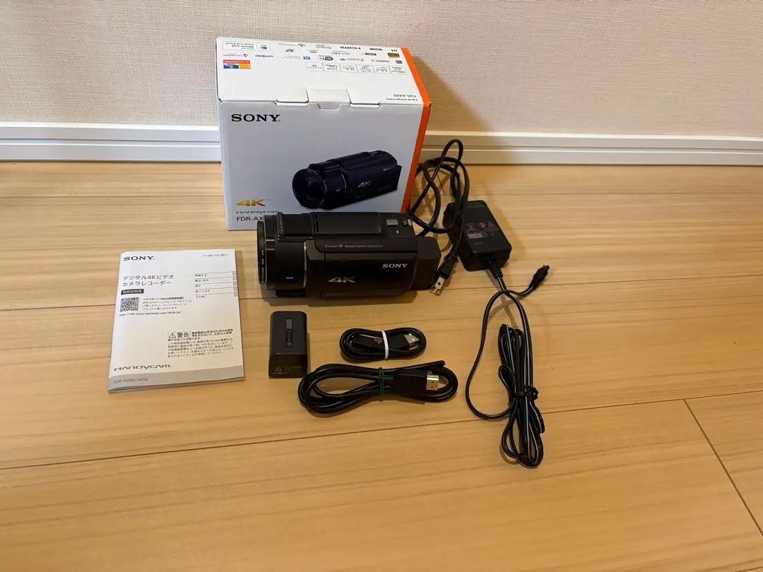【訳あり】FDR-AX40 4K ビデオカメラ本体と付属品　　※ピンボケ不良 訳あり】FDR-AX40 4K ビデオカメラ本体と付属品※ピンボケ不良