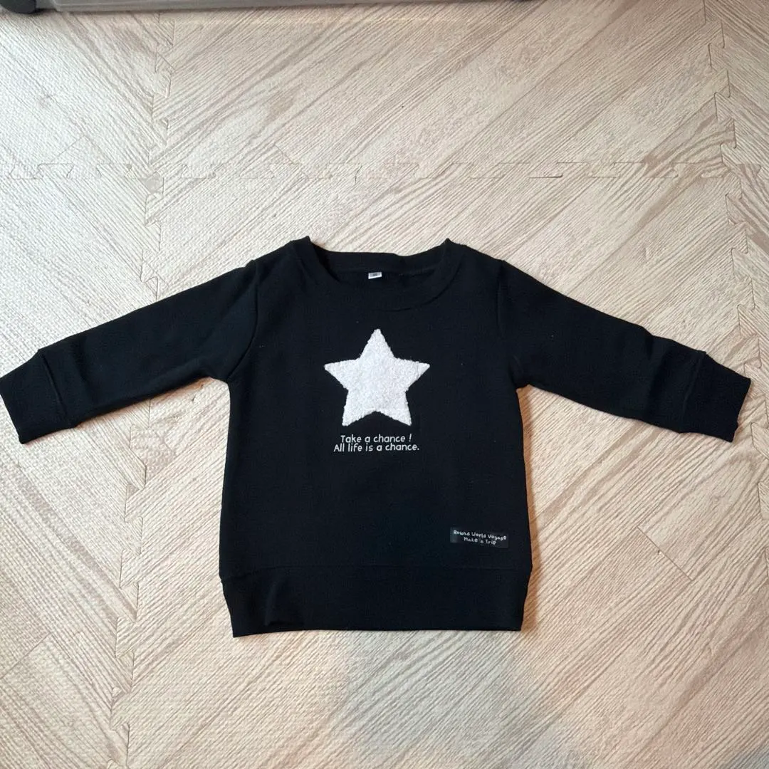 Thumbnail of Black Star Embroidery Sweatshirt 90