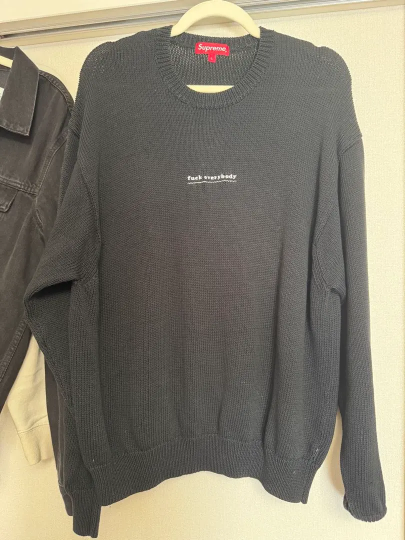supreme Fuck Everybody Sweater キムタク木村拓哉 Supreme fuck Everybody sweater 木村拓哉