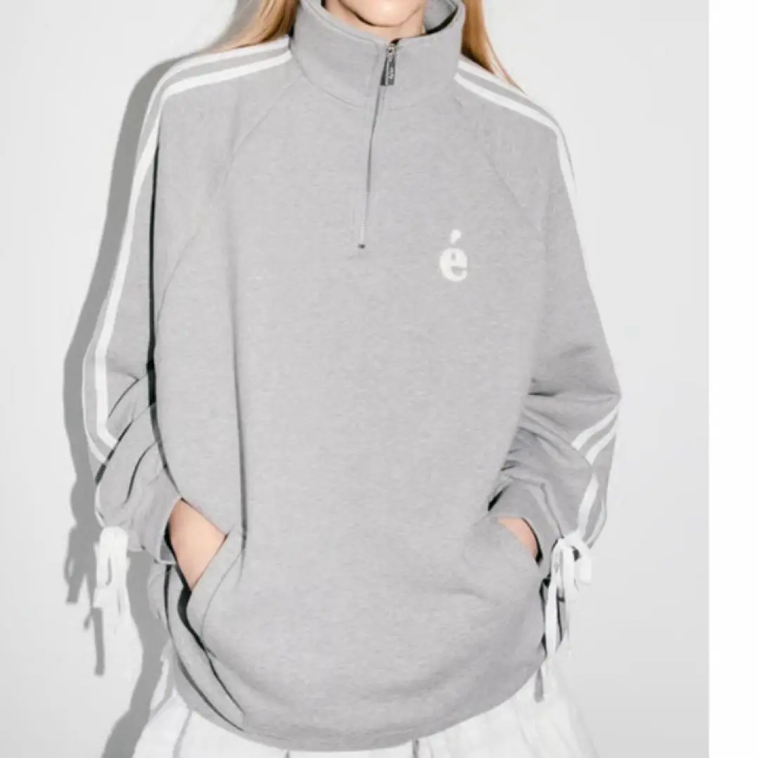 é sport line half zip sweat baby pink
