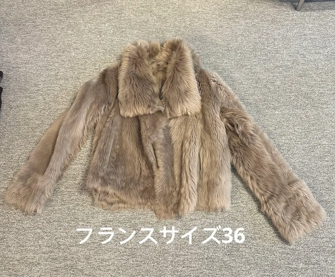 YVES SALOMON レッキスラビットコート　サイズ36 YVES SALOMON レッキスラビットコート サイズ36