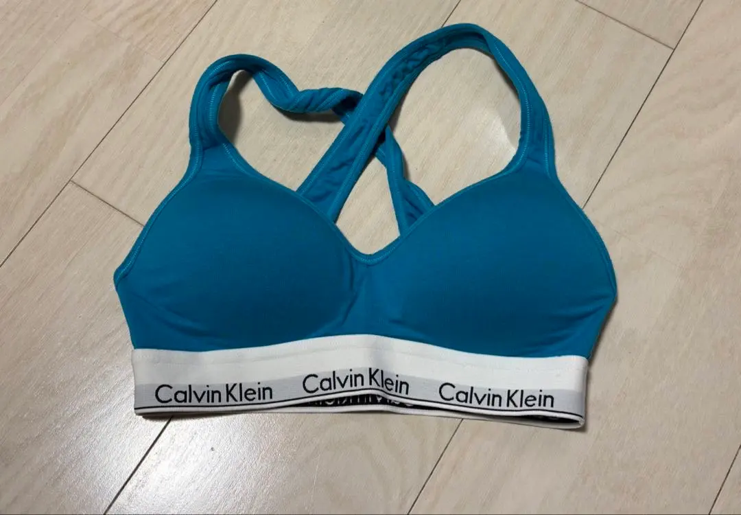 Thumbnail of Calvin Klein sports bra, size S, blue