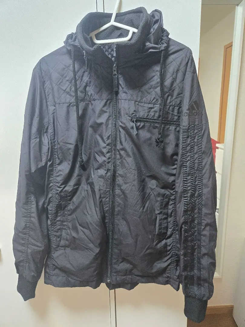 Thumbnail of Black hooded jacket ADIDAS