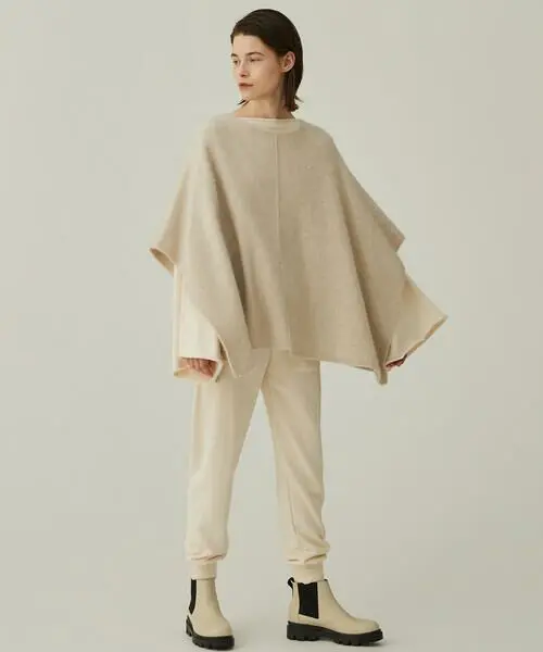 新品❤️デプレ DES PRES ポンチョ ケープコート カシミヤ100% S