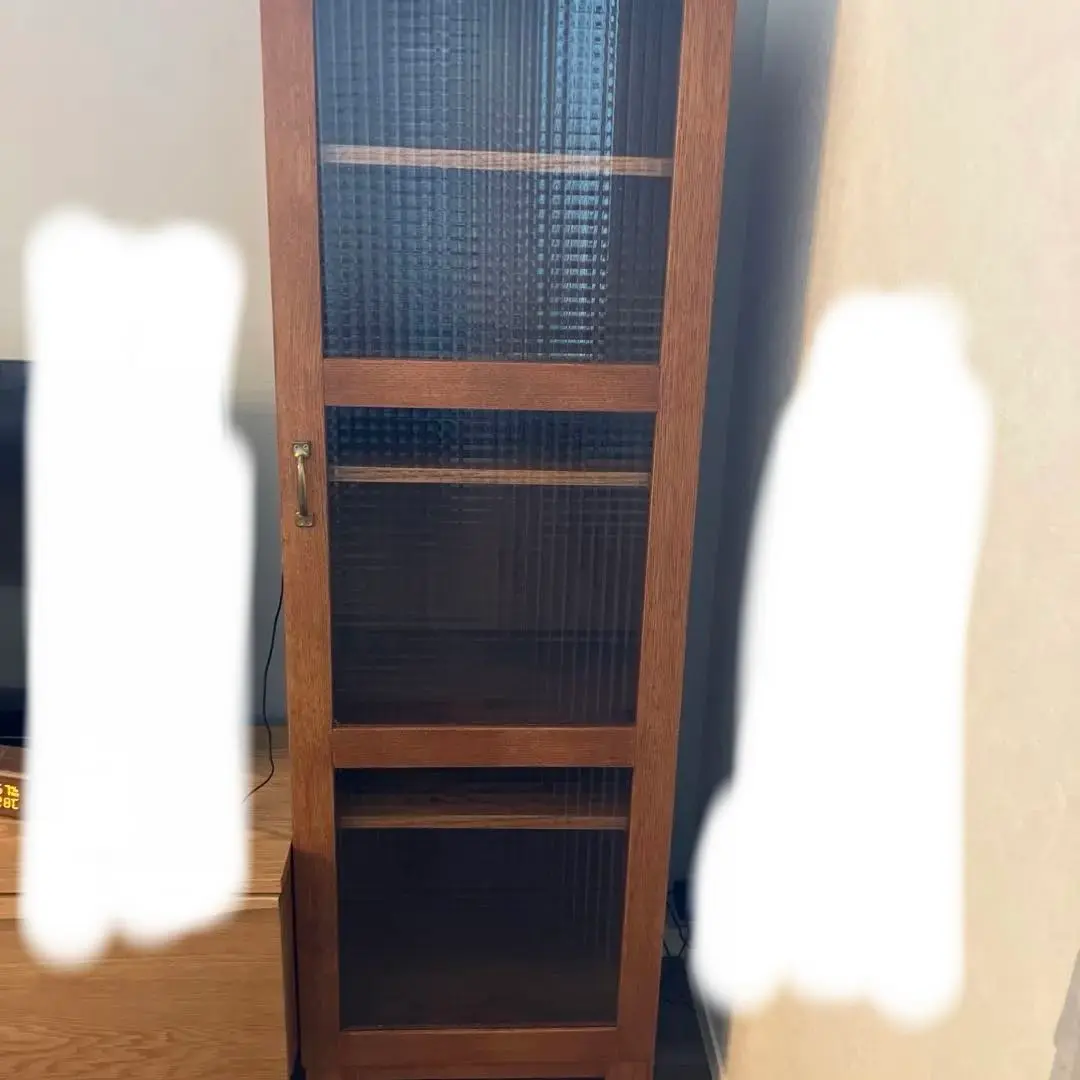 【やや難あり】ウニコ ブラウン木製キャビネット 引き出し付き U-CUBE 大川家具】引き出し付キャビネット 80cm幅 ラルゴ ナチュラル