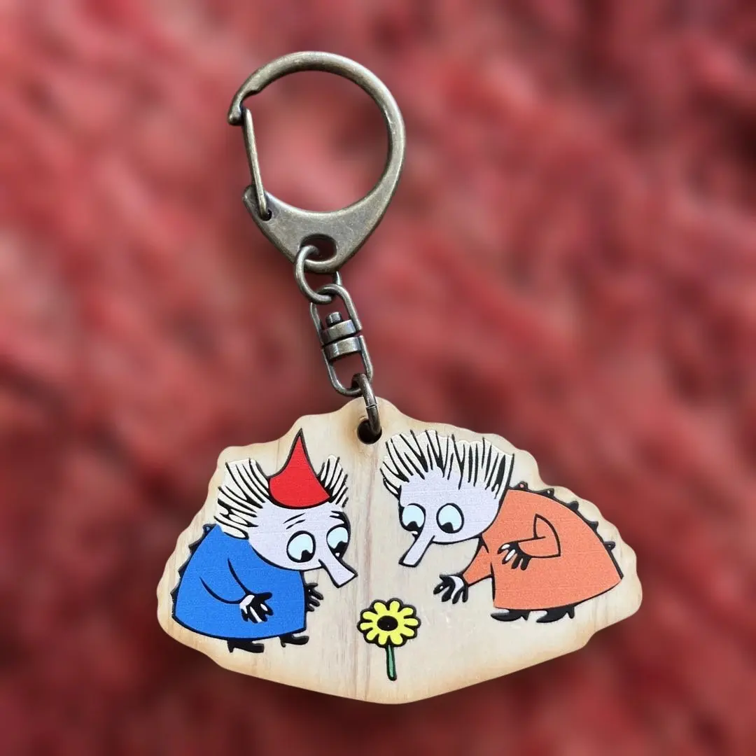 Thumbnail of Moomin Cafe Limited Edition Wooden Keychain (Tofslan and Vifslan)