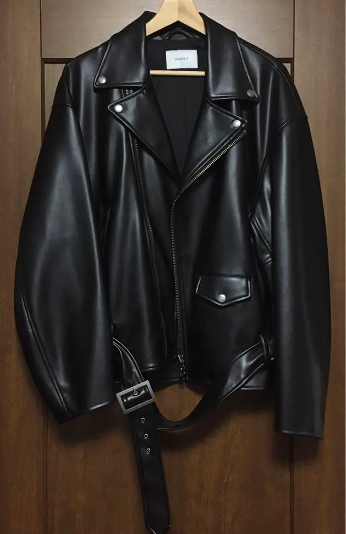 美品　INHERIT シングルライダースジャケット　ブラック　レザー　羊革　S 楽天市場】Retro Grade 羊革シングルライダース / SHEEPSKIN
