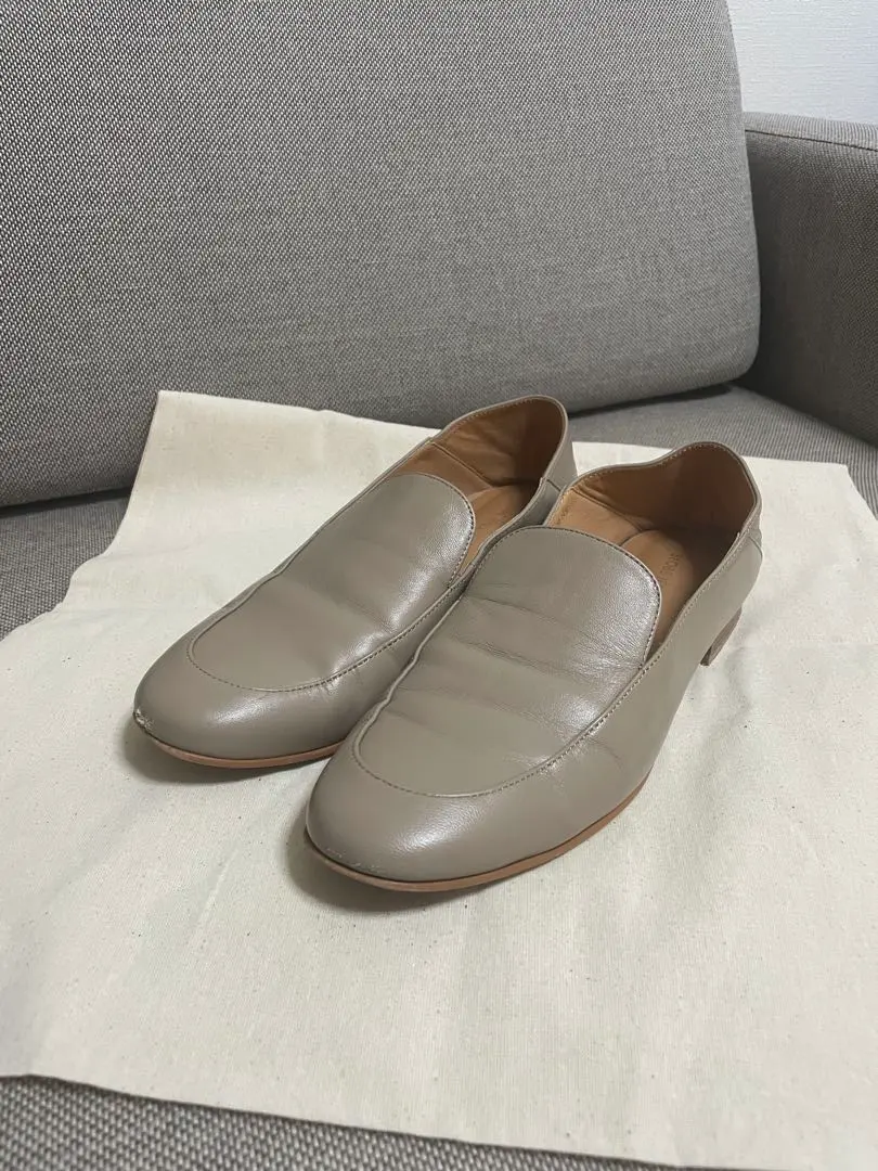 スローブイエナ　SLOBE ソフトローファー　23.5　ベージュ スローブイエナ SLOBE ソフトローファー 23.5 ベージュ - メルカリ