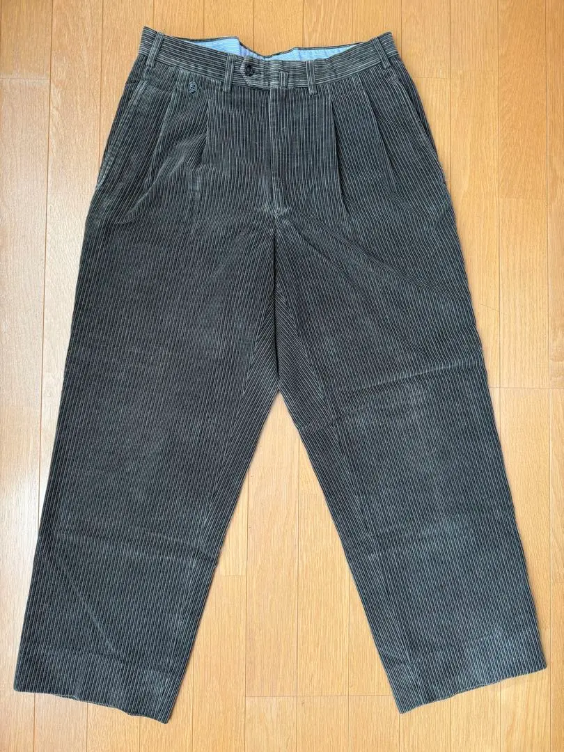 Thumbnail of Excellent condition vintage European corduroy pants, wide wale, gray-brown, made in Portugal