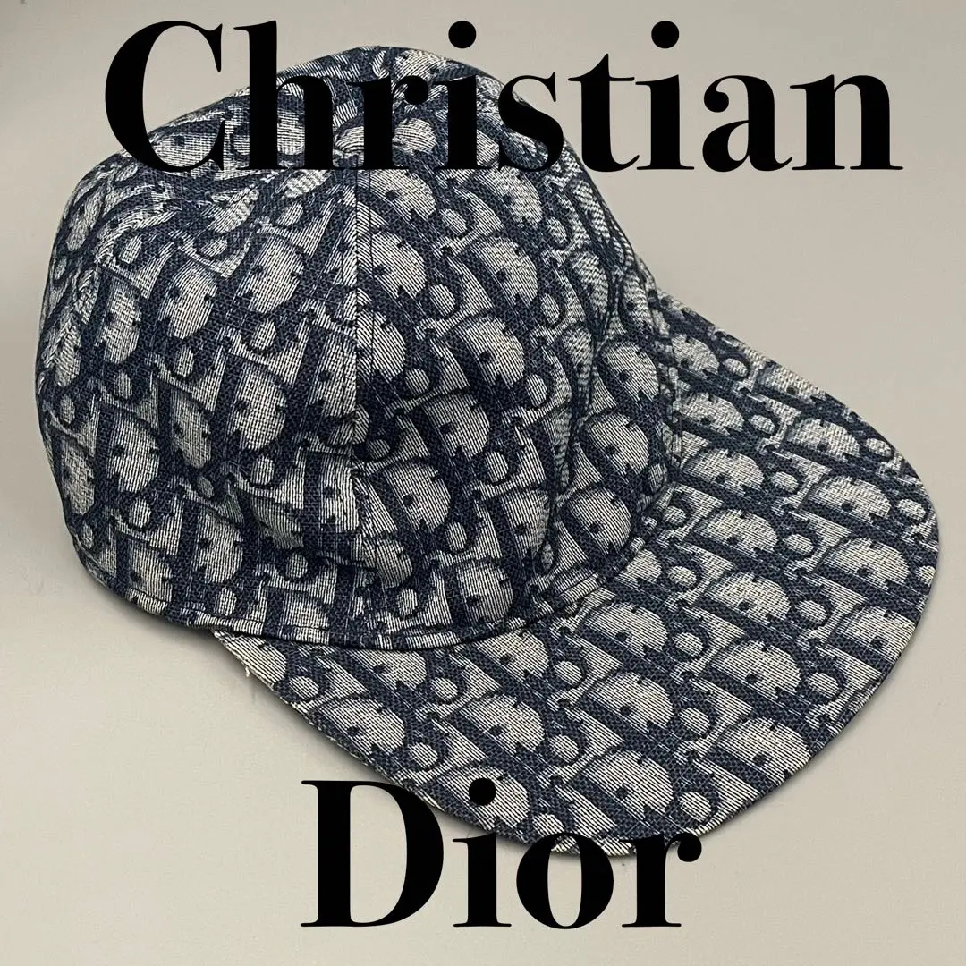 超希少】DIOR オブリーク柄 キャップ ガリアーノ期 シルバー