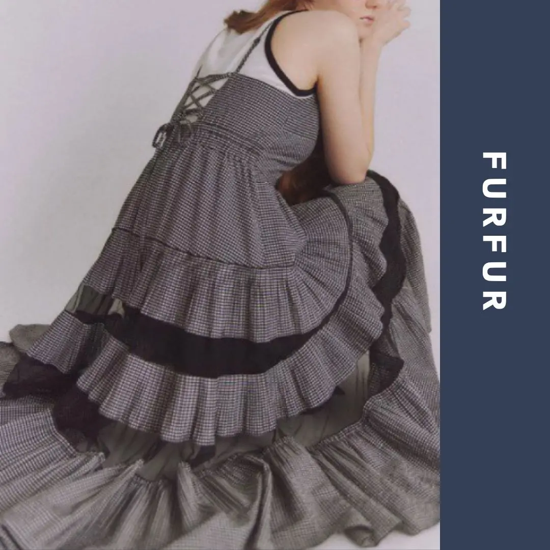 FURFUR　プリーツティアードキャミワンピース FURFUR（ファーファー）の「プリーツティアードキャミワンピース