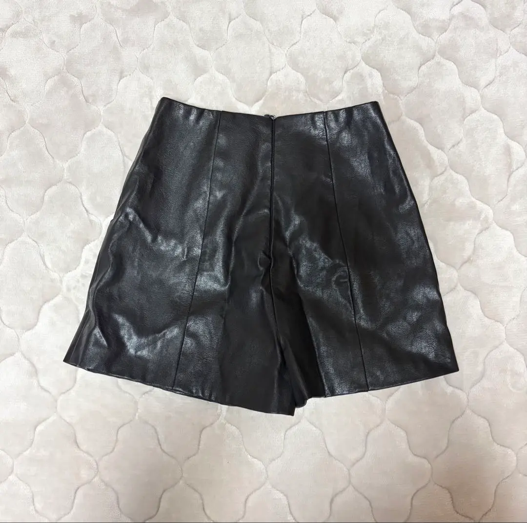Thumbnail of Leather shorts, black, size S