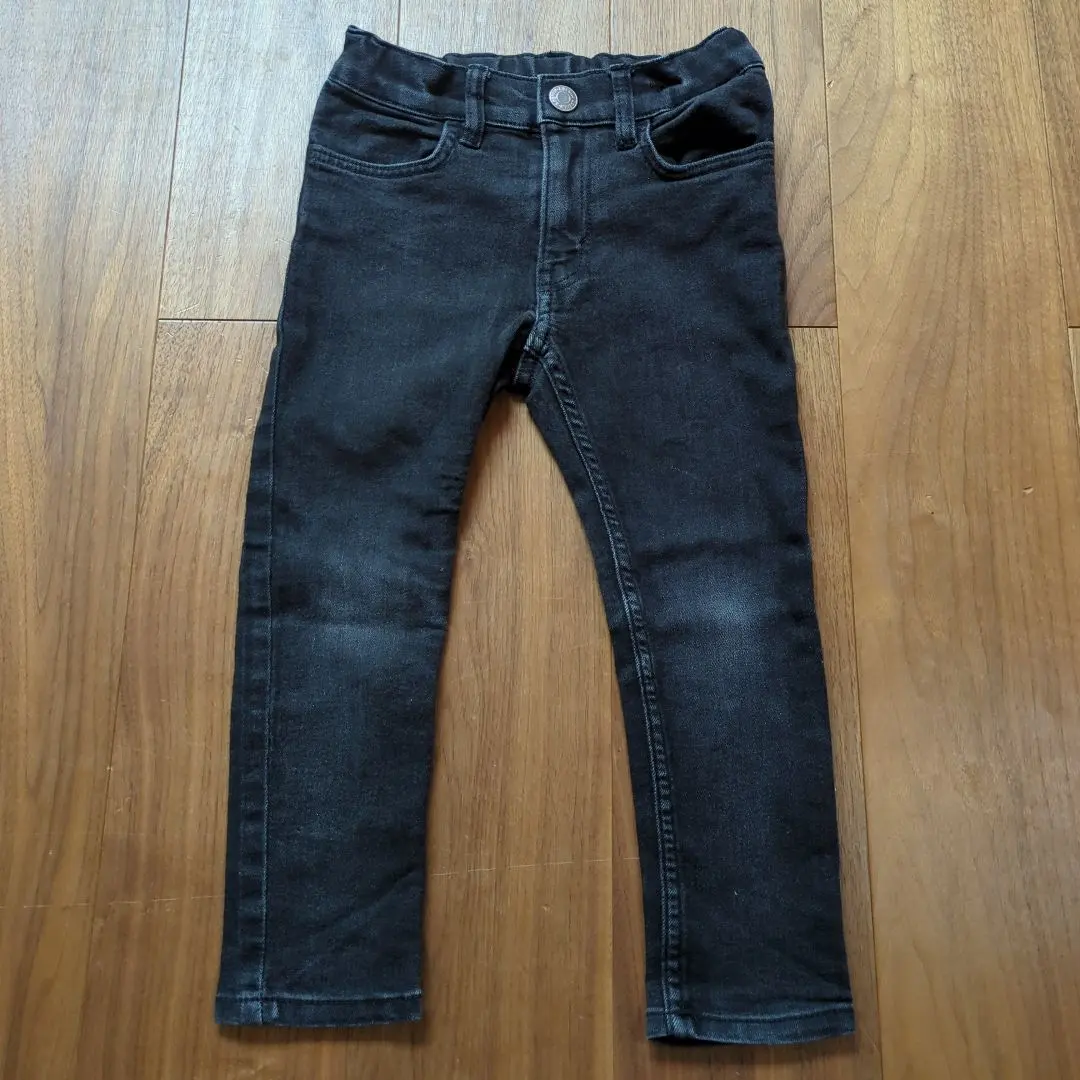 H&M 深灰色 修身牛仔褲 100cm 的縮圖