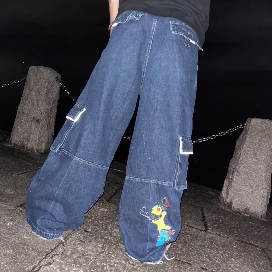 超希少　MACGEAR デニムパンツ　バギーデニム　 極太レイブパンツ32/30 超希少MACGEAR デニムパンツバギーデニム 極太レイブパンツ32/30